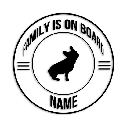 フレンチブルドッグ 文字入れ可能 ペット 犬 カッティング ステッカー (st-148-88)