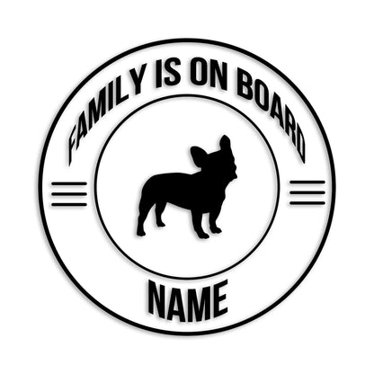 フレンチブルドッグ 文字入れ可能 ペット 犬 カッティング ステッカー (st-148-89)