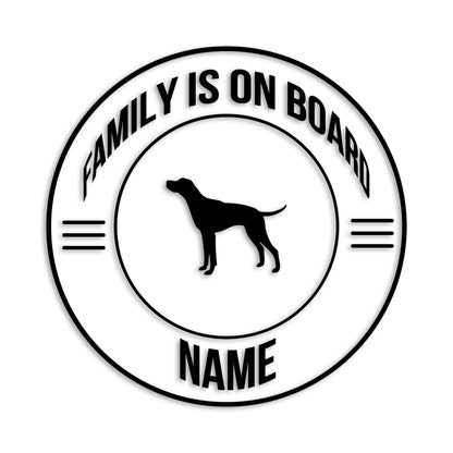 ポインター 文字入れ可能 ペット 犬 カッティング ステッカー (st-148-92)