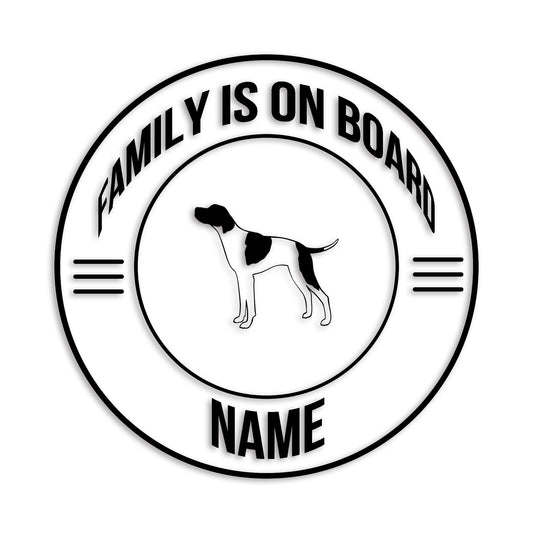 ポインター 文字入れ可能 ペット 犬 カッティング ステッカー (st-148-93)