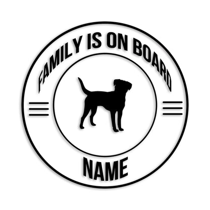 ボーダーテリア 文字入れ可能 ペット 犬 カッティング ステッカー (st-148-96)