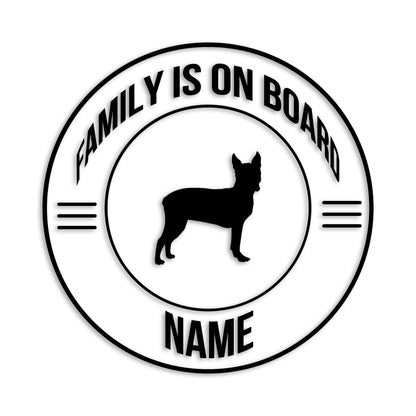 ボストンテリア 文字入れ可能 ペット 犬 カッティング ステッカー (st-148-98)