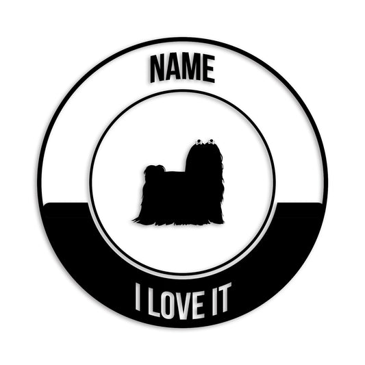 マルチーズ 文字入れ可能 ペット 犬 カッティング ステッカー (st-149-104)