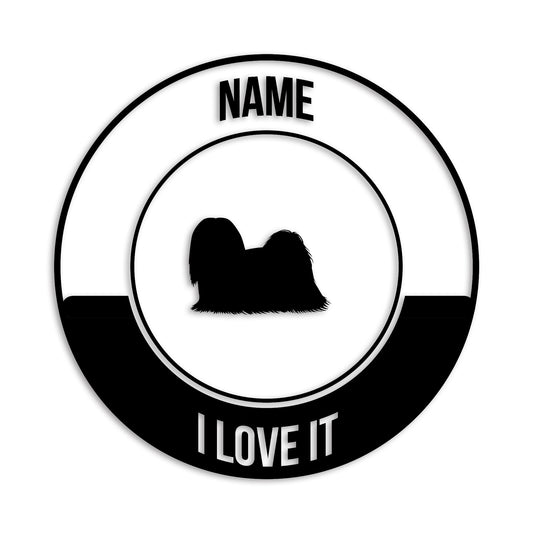 ラサアプソ 文字入れ可能 ペット 犬 カッティング ステッカー (st-149-114)