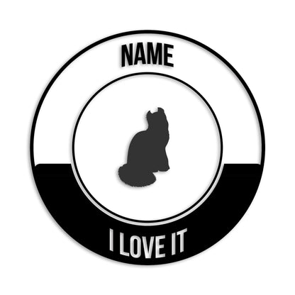 アメリカンカール 文字入れ可能 ペット 猫 カッティング ステッカー (st-149-134)