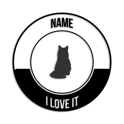 ソマリ 文字入れ可能 ペット 猫 カッティング ステッカー (st-149-157)