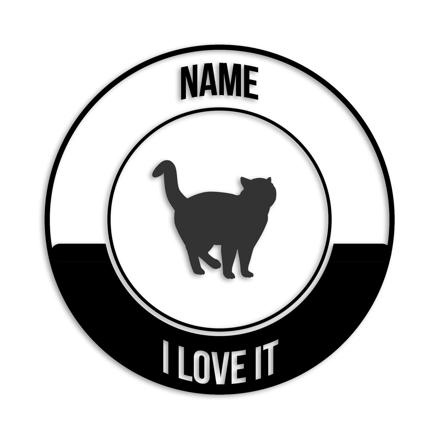 ブリティッシュショートヘア 文字入れ可能 ペット 猫 カッティング ステッカー (st-149-167)