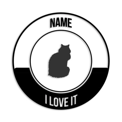 メインクーン 文字入れ可能 ペット 猫 カッティング ステッカー (st-149-173)