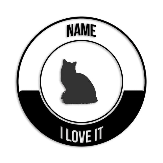 ラグドール 文字入れ可能 ペット 猫 カッティング ステッカー (st-149-175)