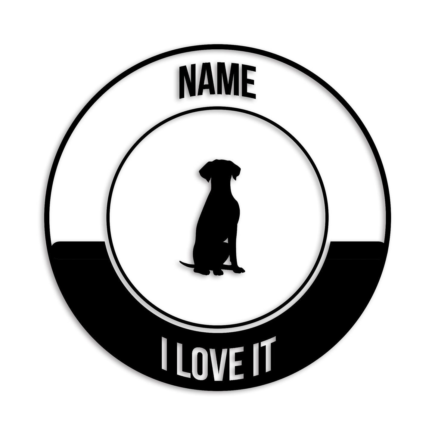 ダルメシアン 文字入れ可能 ペット 犬 カッティング ステッカー (st-149-46)