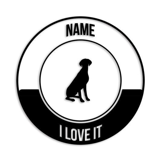 ポインター 文字入れ可能 ペット 犬 カッティング ステッカー (st-149-91)