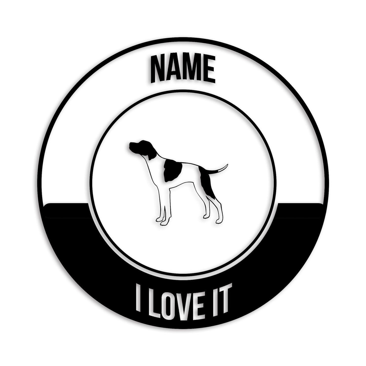 ポインター 文字入れ可能 ペット 犬 カッティング ステッカー (st-149-93)