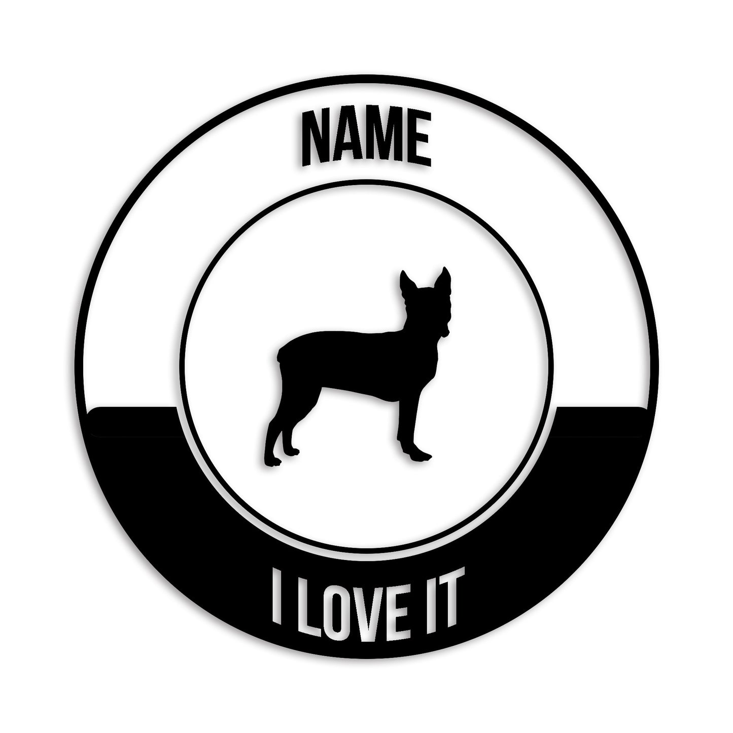 ボストンテリア 文字入れ可能 ペット 犬 カッティング ステッカー (st-149-98)