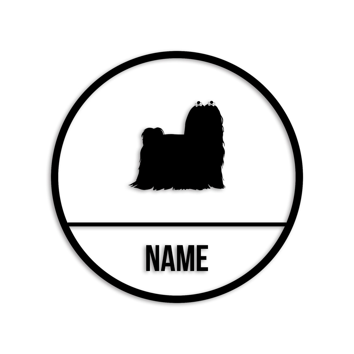 マルチーズ 文字入れ可能 ペット 犬 カッティング ステッカー (st-150-104)