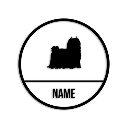 マルチーズ 文字入れ可能 ペット 犬 カッティング ステッカー (st-150-104)