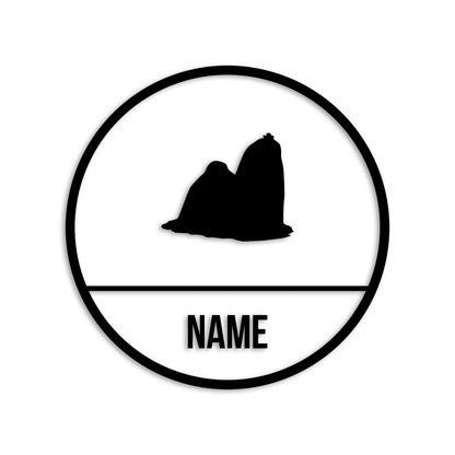 マルチーズ 文字入れ可能 ペット 犬 カッティング ステッカー (st-150-105)