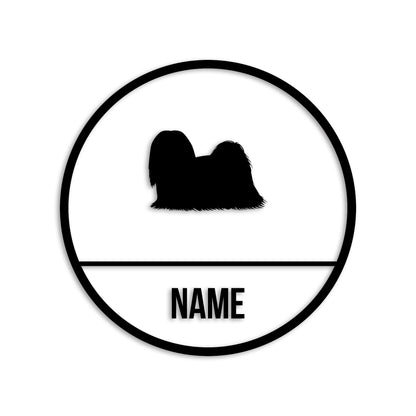 ラサアプソ 文字入れ可能 ペット 犬 カッティング ステッカー (st-150-114)