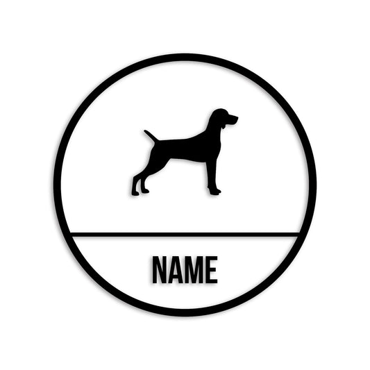 ワイマラナー 文字入れ可能 ペット 犬 カッティング ステッカー (st-150-118)