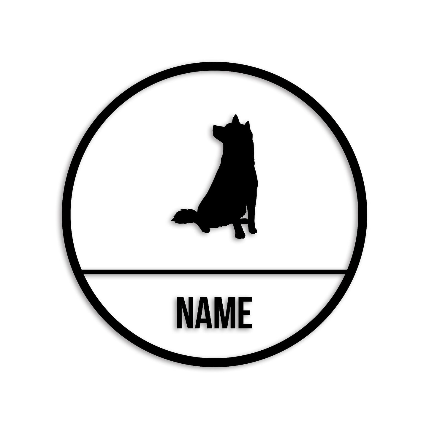 柴犬 文字入れ可能 ペット 犬 カッティング ステッカー (st-150-120)