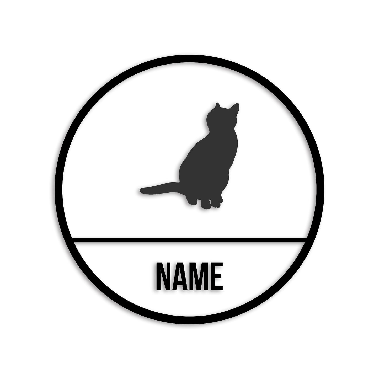 アメリカンショートヘアー 文字入れ可能 ペット 猫 カッティング ステッカー (st-150-135)