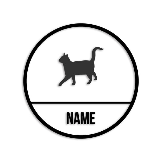 アメリカンショートヘアー 文字入れ可能 ペット 猫 カッティング ステッカー (st-150-137)