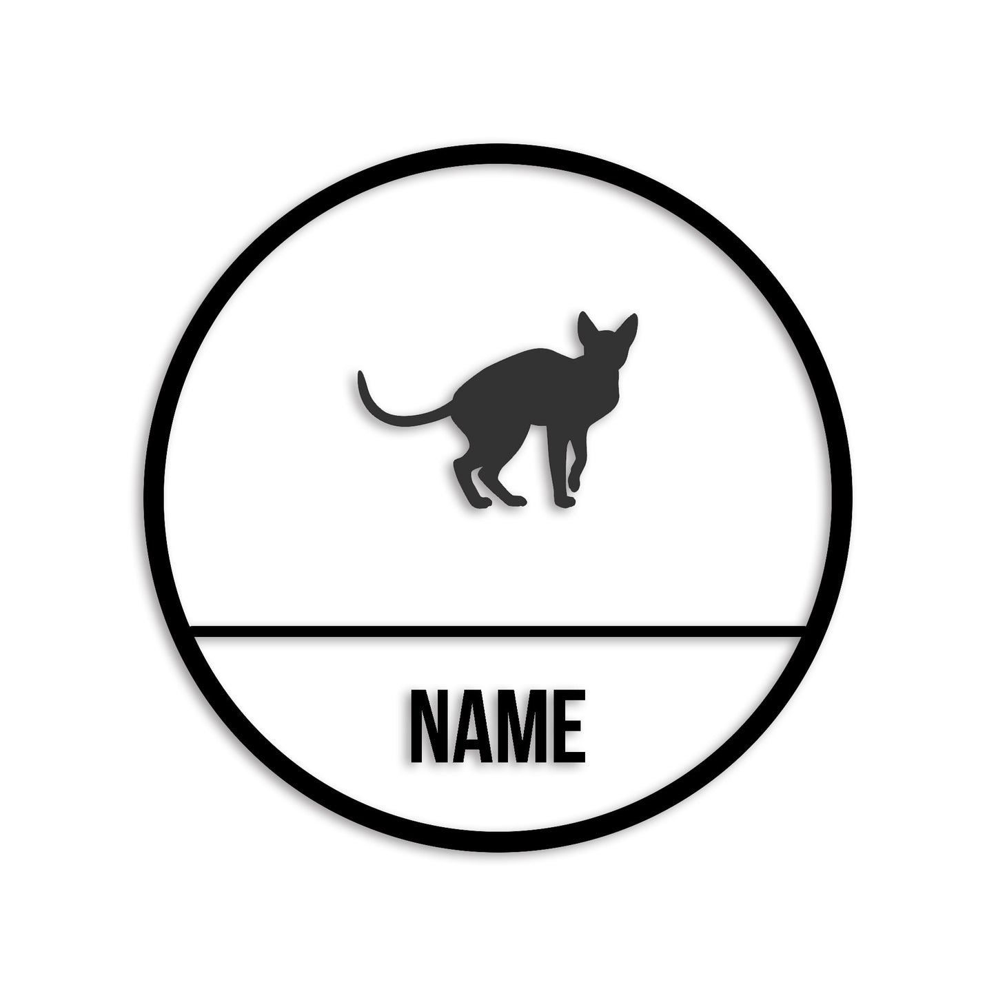 スフィンクス 文字入れ可能 ペット 猫 カッティング ステッカー (st-150-156)