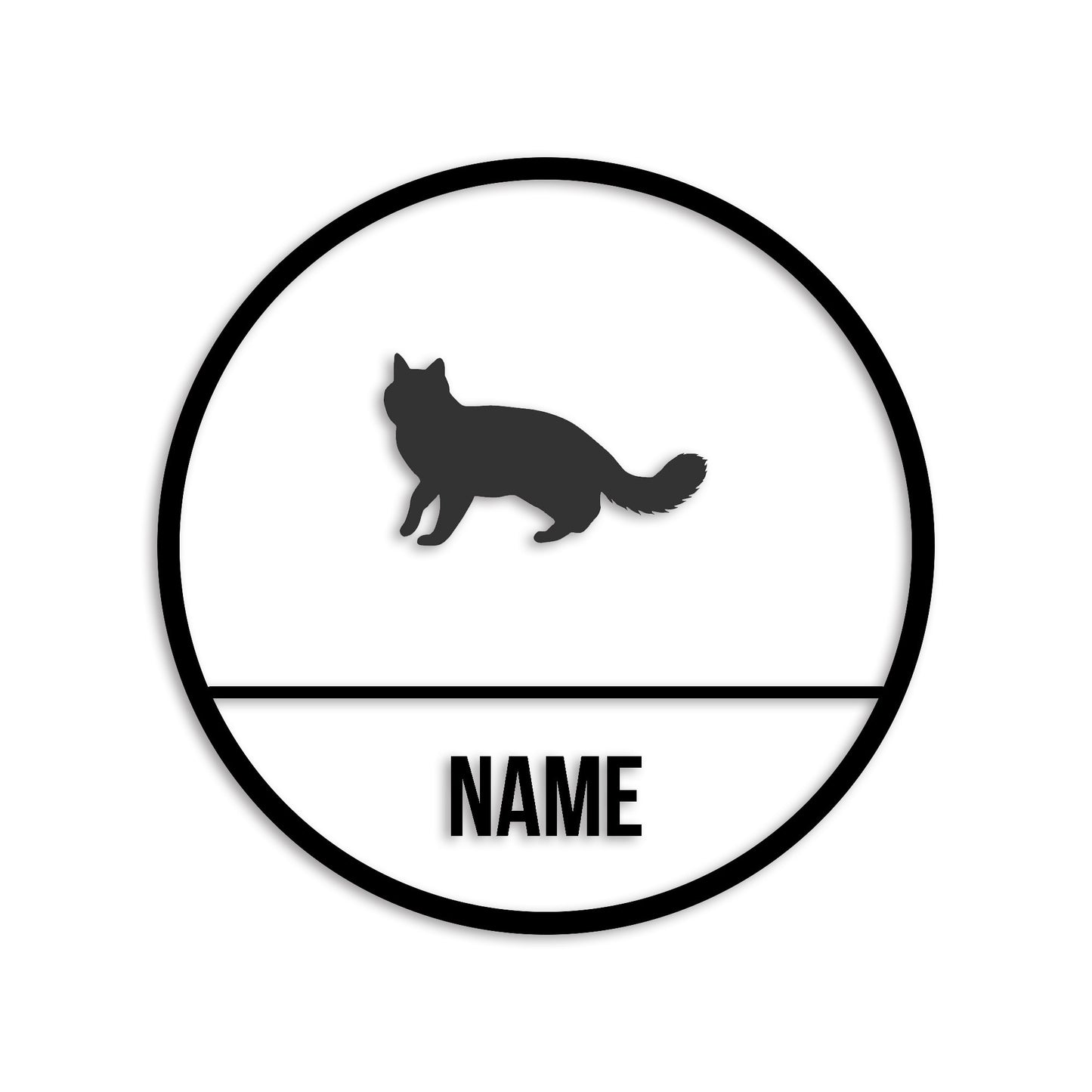 ターキッシュバン 文字入れ可能 ペット 猫 カッティング ステッカー (st-150-158)