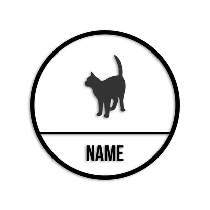 トンキニーズ 文字入れ可能 ペット 猫 カッティング ステッカー (st-150-161)