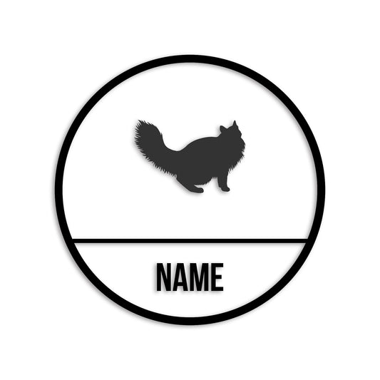 ノルウェージャンフォレストキャット 文字入れ可能 ペット 猫 カッティング ステッカー (st-150-163)