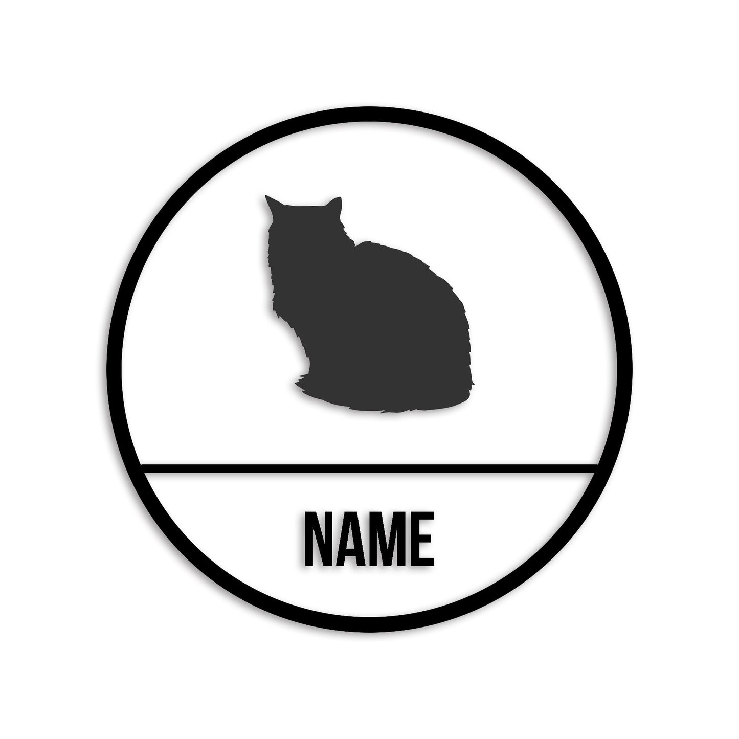 ペルシャ 文字入れ可能 ペット 猫 カッティング ステッカー (st-150-169)