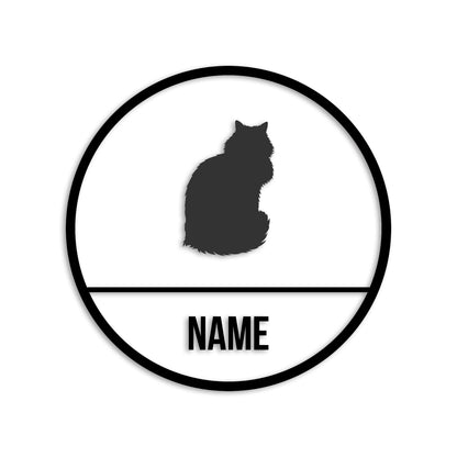 メインクーン 文字入れ可能 ペット 猫 カッティング ステッカー (st-150-173)