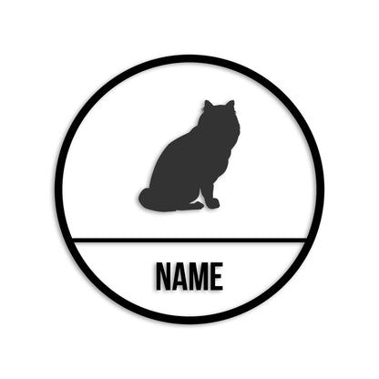 メインクーン 文字入れ可能 ペット 猫 カッティング ステッカー (st-150-174)