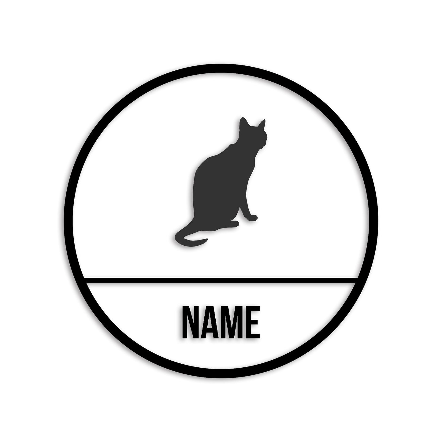 ロシアンブルー 文字入れ可能 ペット 猫 カッティング ステッカー (st-150-176)