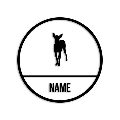 イタリアングレーハウンド 文字入れ可能 ペット 犬 カッティング ステッカー (st-150-4)