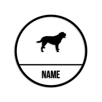 セントバーナード 文字入れ可能 ペット 犬 カッティング ステッカー (st-150-40)