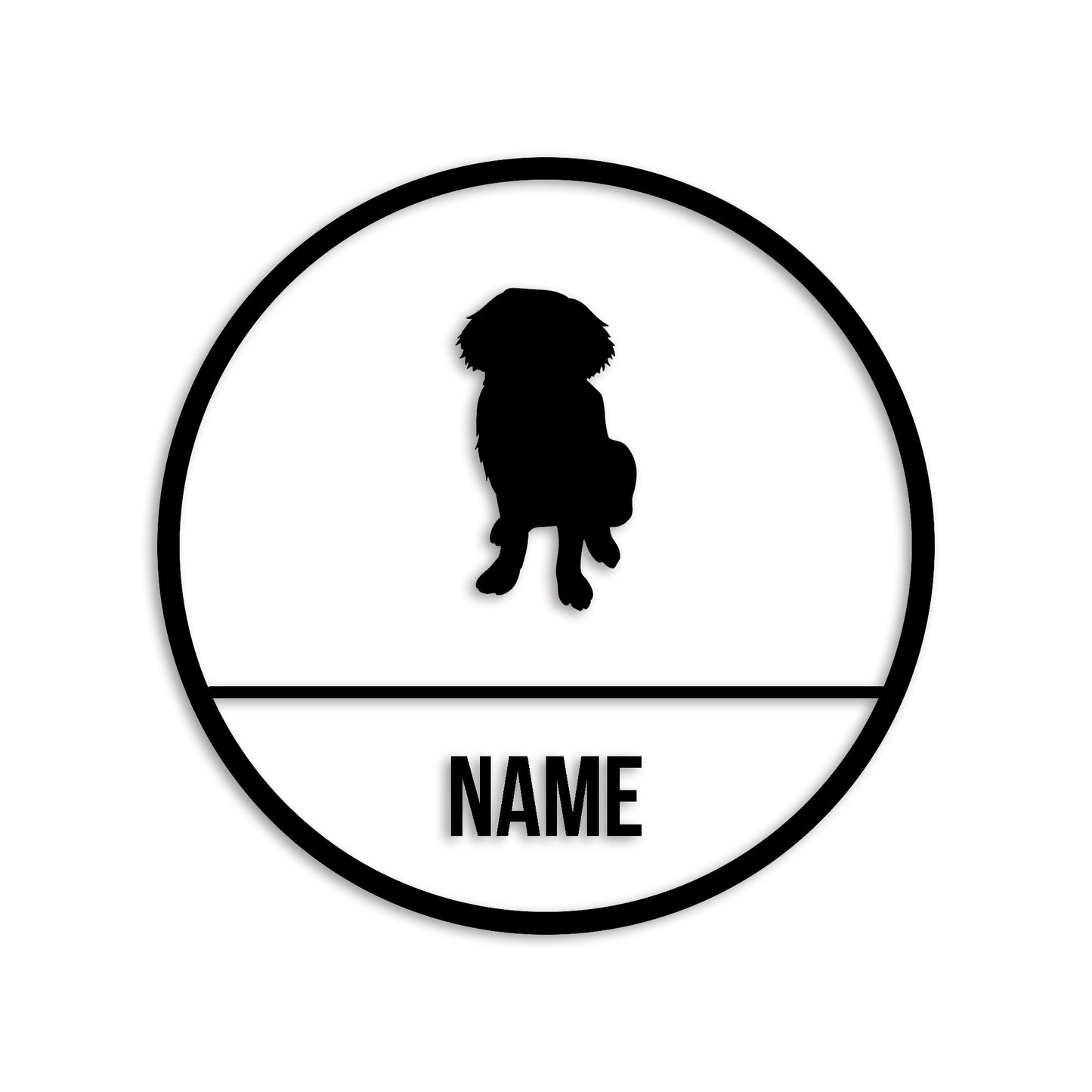 セントバーナード 文字入れ可能 ペット 犬 カッティング ステッカー (st-150-42)