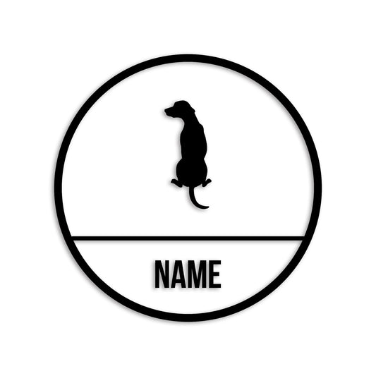 ダルメシアン 文字入れ可能 ペット 犬 カッティング ステッカー (st-150-47)