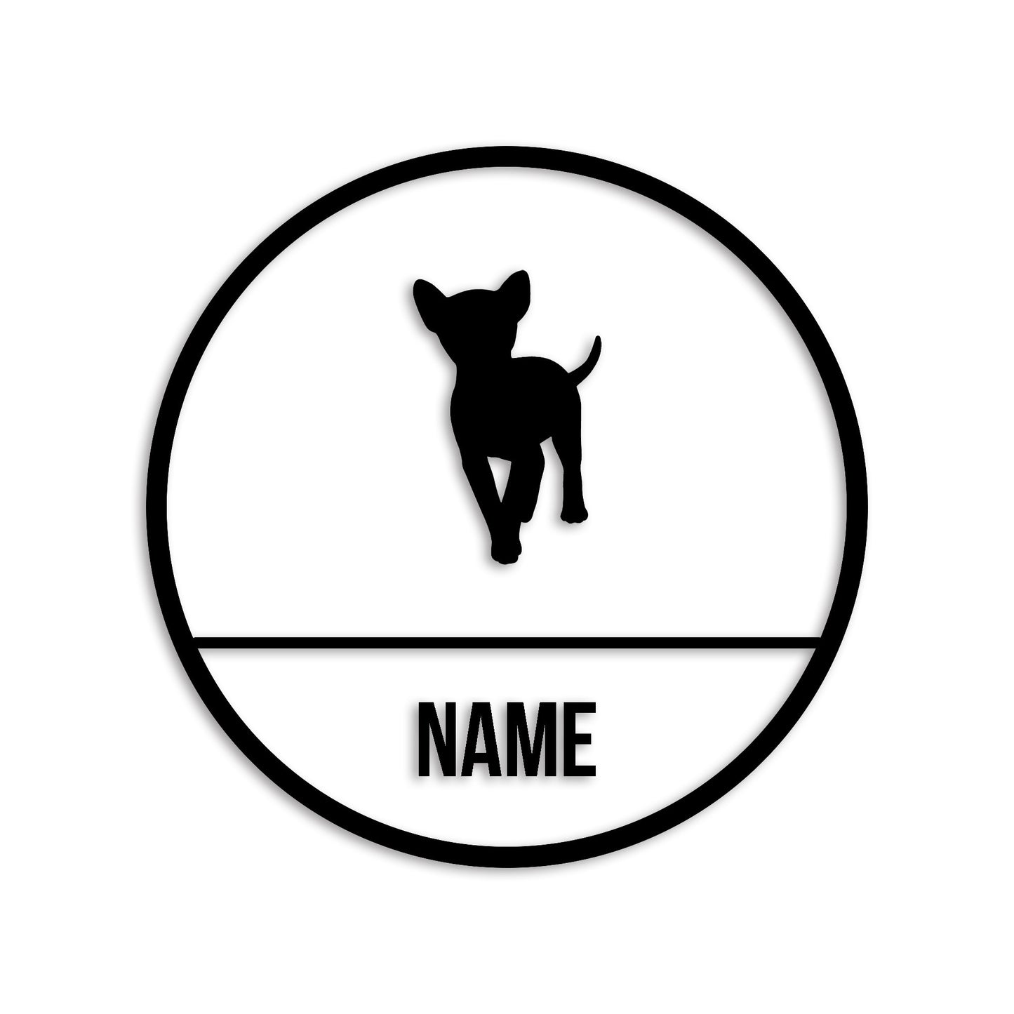 バセンジー 文字入れ可能 ペット 犬 カッティング ステッカー (st-150-71)