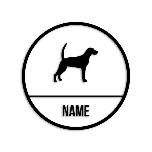 ビーグル 文字入れ可能 ペット 犬 カッティング ステッカー (st-150-81)