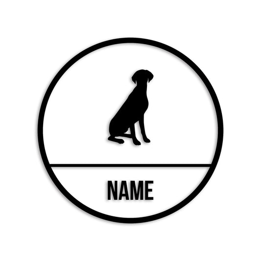 ポインター 文字入れ可能 ペット 犬 カッティング ステッカー (st-150-91)