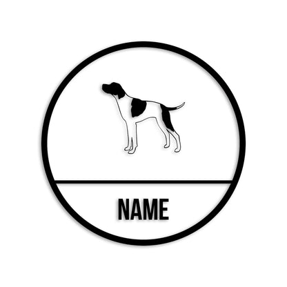 ポインター 文字入れ可能 ペット 犬 カッティング ステッカー (st-150-93)