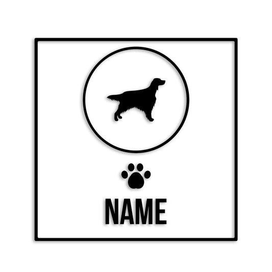 アイリッシュセッター 文字入れ可能 ペット 犬 カッティング ステッカー (st-151-1)