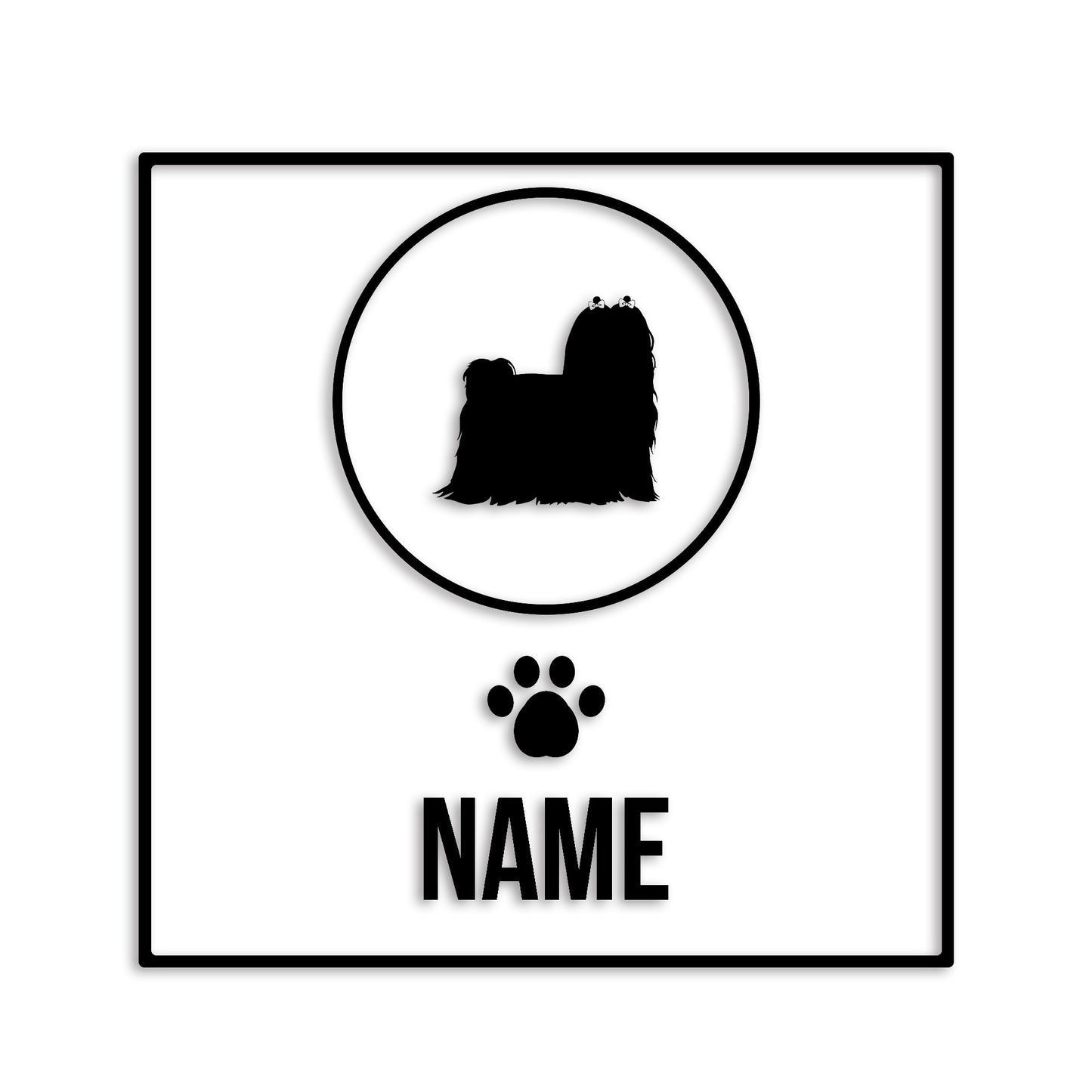 マルチーズ 文字入れ可能 ペット 犬 カッティング ステッカー (st-151-104)