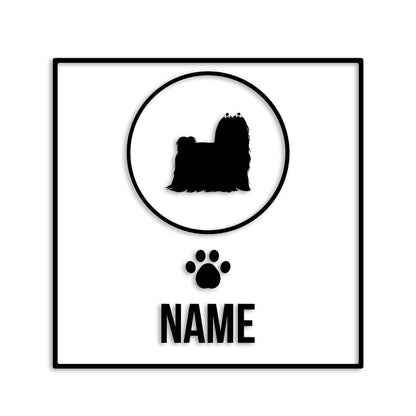 マルチーズ 文字入れ可能 ペット 犬 カッティング ステッカー (st-151-104)