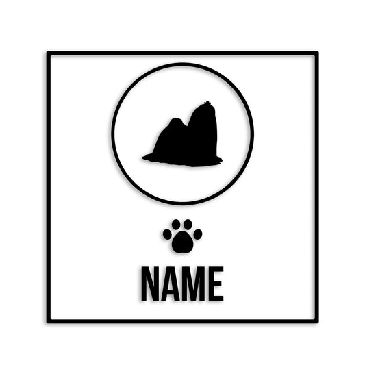 マルチーズ 文字入れ可能 ペット 犬 カッティング ステッカー (st-151-105)