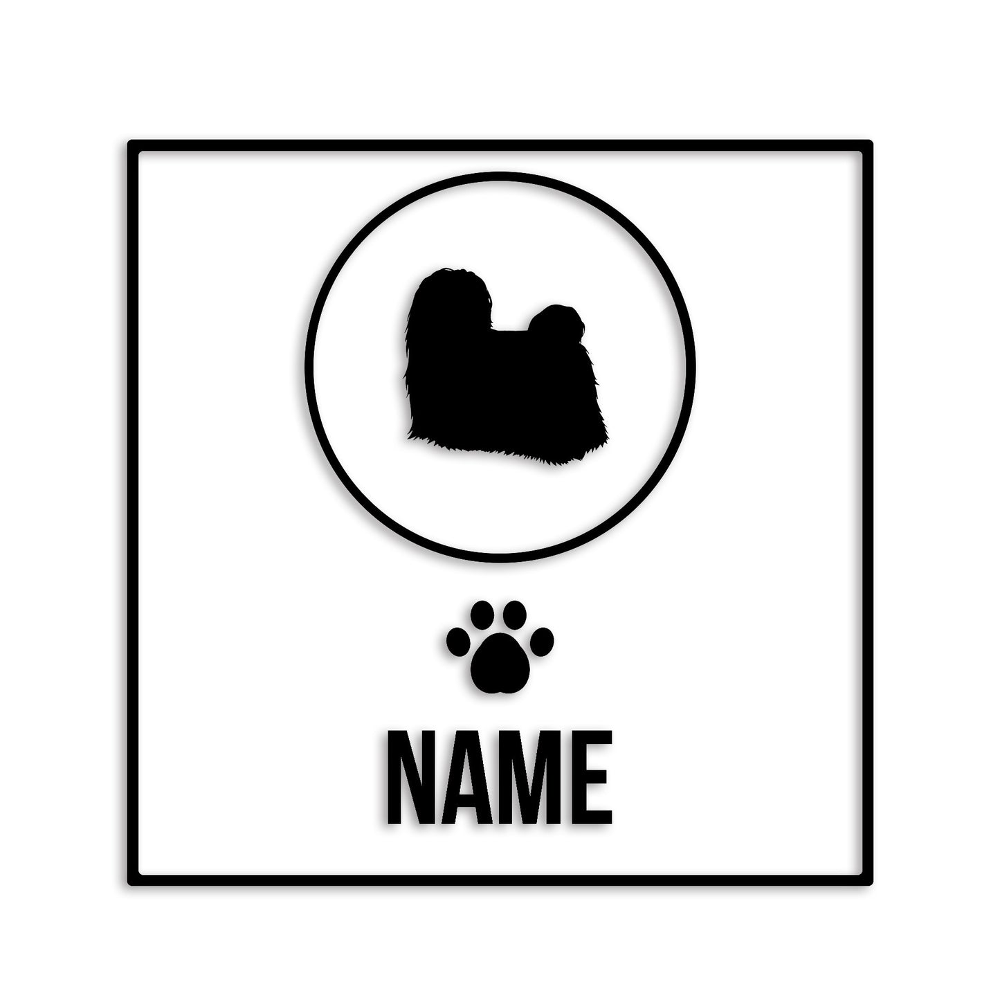 マルチーズ 文字入れ可能 ペット 犬 カッティング ステッカー (st-151-106)