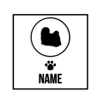 マルチーズ 文字入れ可能 ペット 犬 カッティング ステッカー (st-151-106)