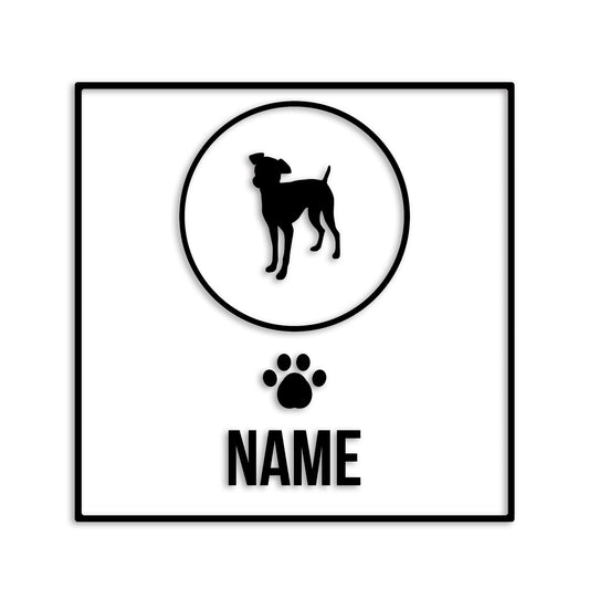 ミニチュアピンシャー 文字入れ可能 ペット 犬 カッティング ステッカー (st-151-109)