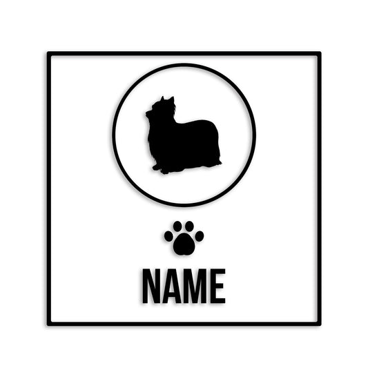 ヨークシャーテリア 文字入れ可能 ペット 犬 カッティング ステッカー (st-151-113)