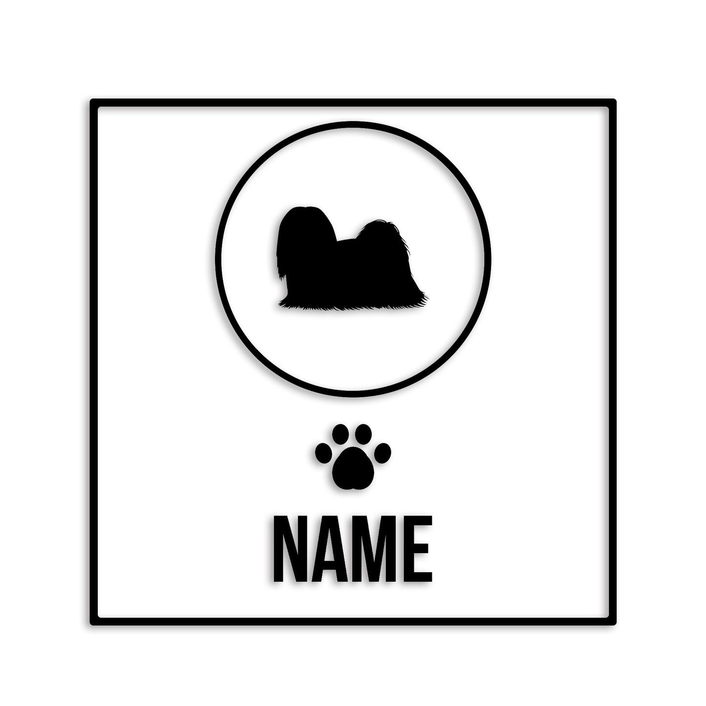 ラサアプソ 文字入れ可能 ペット 犬 カッティング ステッカー (st-151-114)